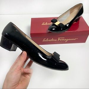 Salvatore Ferragamo Vara Bow Patent Leather Pump